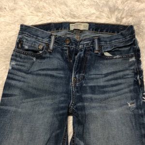 Distressed A&F jeans